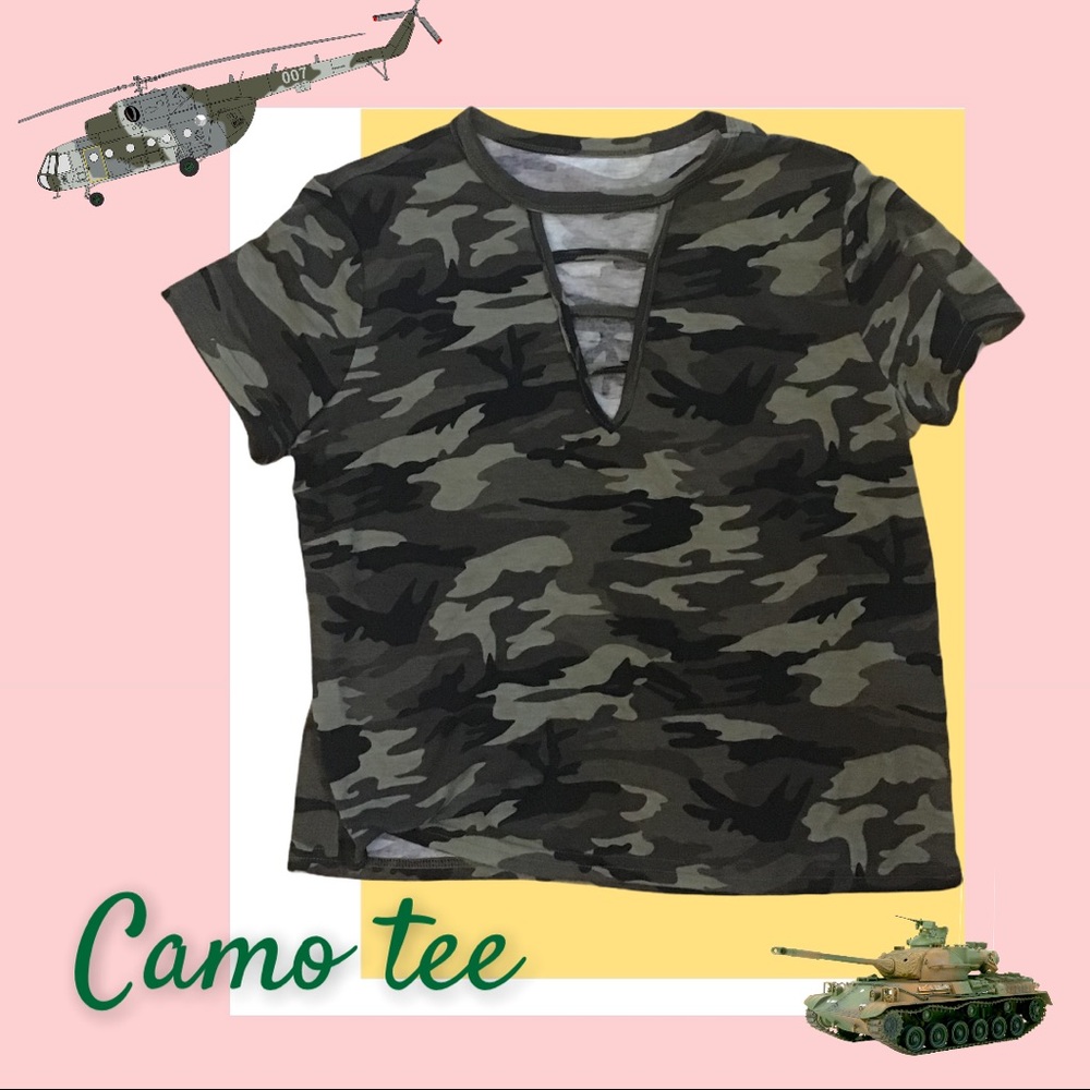 Camo Caged short sleeve M tee